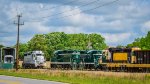 A look at the yard with all the engines